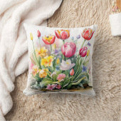 Coussin Beau coton à fleurs (Couverture)