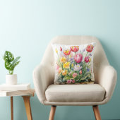 Coussin Beau coton à fleurs (Chaise)