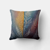 Coussin Beau cristal de glace multicolore plissé (Verso)