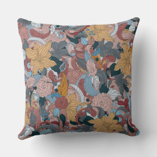 Coussin Beau Design Floral Oriental