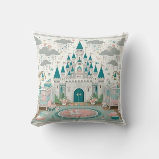 Coussin Beau Fairy Tale Castle Jeu d'oreiller (Recto)