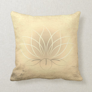 Coussin Beau Lotus d'Or, Zen