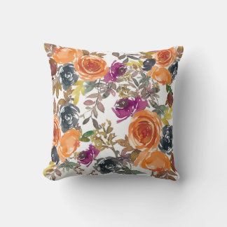 Coussin Beau Modèle Floral Avec Automne Lumineux