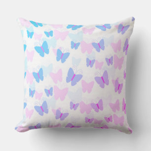 Coussin Beau Motif à papillons arc-en-ciel