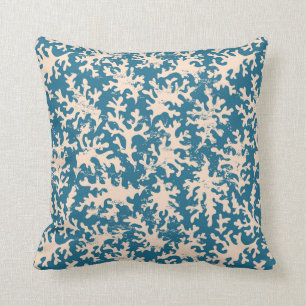 Coussin Beau motif de corail