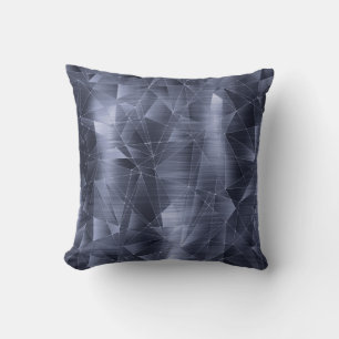 Coussin Beau Motif géométrique bleu marine de luxe