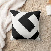 Coussin Beau noir et blanc moderne (Couverture)