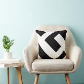 Coussin Beau noir et blanc moderne (Chaise)