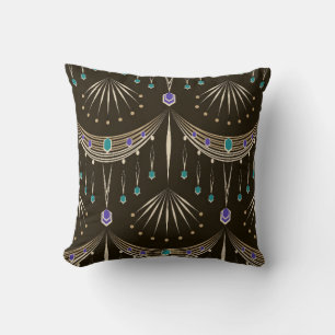 Coussin Beau ornement motif en dentelle antique sans charm