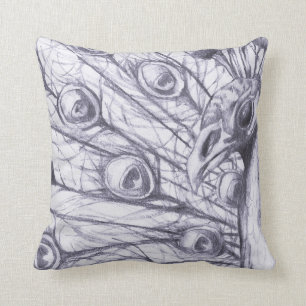 Coussin Beau paon