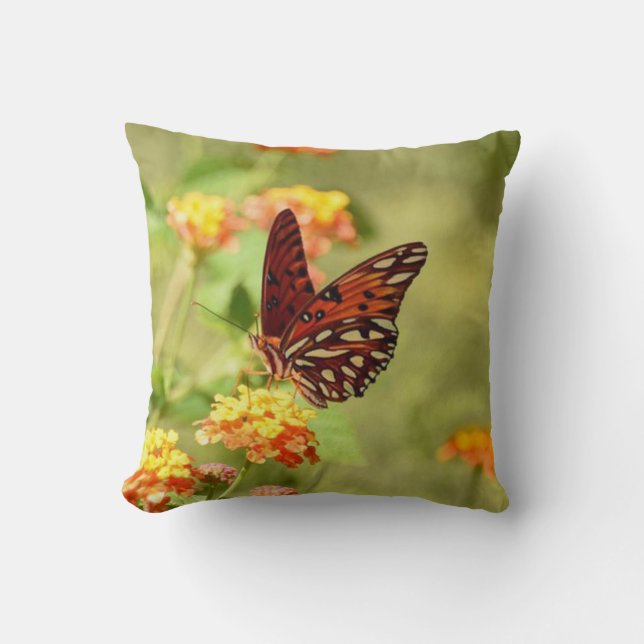 Coussin Beau papillon en verre (Recto)
