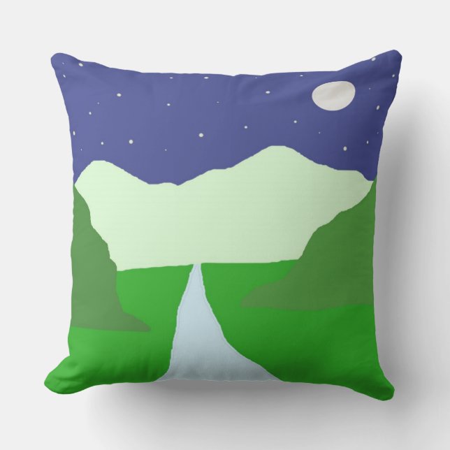Coussin beau paysage art (Recto)