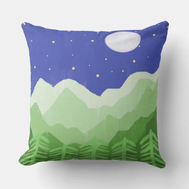 Coussin beau paysage art (Recto)