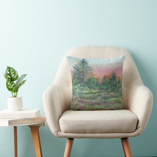 Coussin Beau Paysage Art (Chaise)