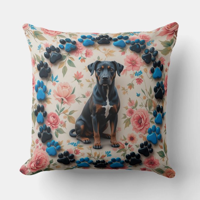 Coussin Beau portrait de chien (Recto)