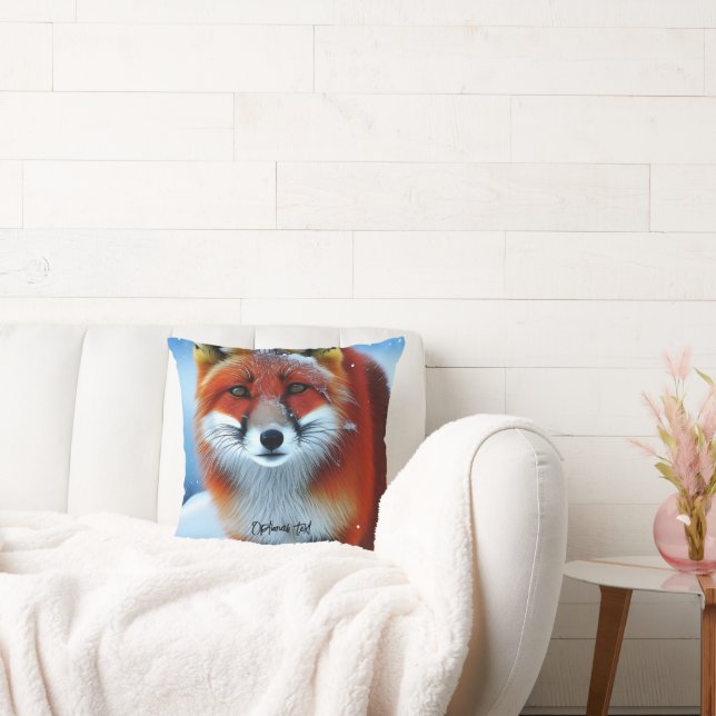 Coussin Beau Renard Rouge (Canapé)