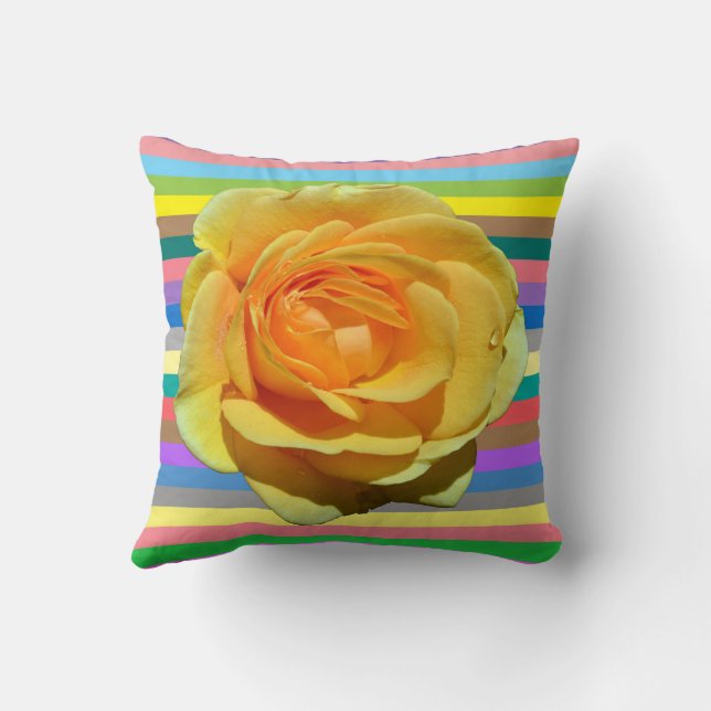 Coussin Beau rose arc-en-ciel (Verso)