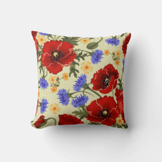 Coussin Beau Sketch Floral Jeu d'oreiller