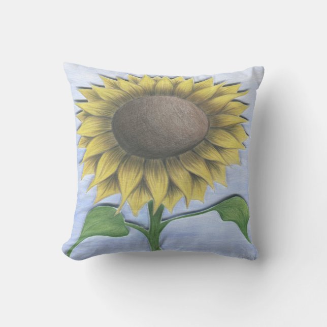 Coussin Beau tournesol (Recto)