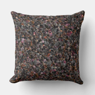 Coussin Beaucoup de désordre de coutume rouge foncé simula