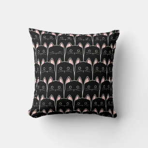 Coussin Beaucoup de Motif de chats noirs