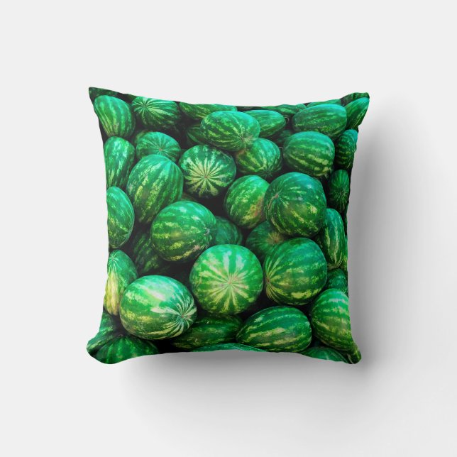 Coussin Beaucoup de pastèques sur le marché arrière - plan (Recto)