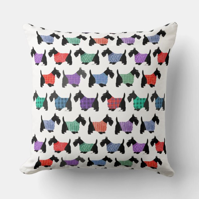 Coussin Beaucoup de Scotties (Recto)