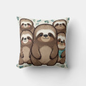 Coussin Beaucoup de Sloth Army (Recto)