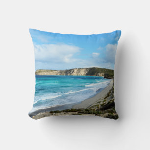 Coussin "Beauté capturée : Littoral Iconique Kangaroo Isla