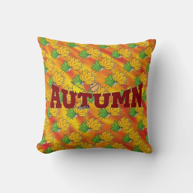 Coussin Beauté d'Automne - (Recto)
