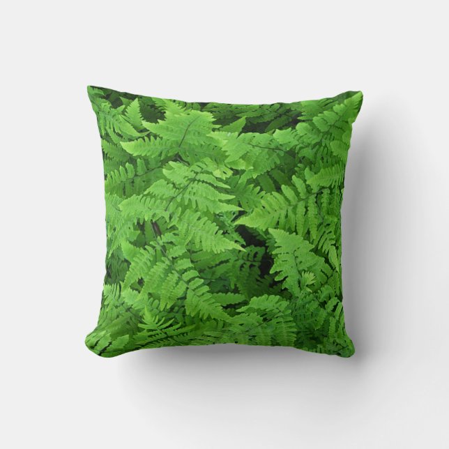 Coussin Beauté de fougères vertes (Recto)