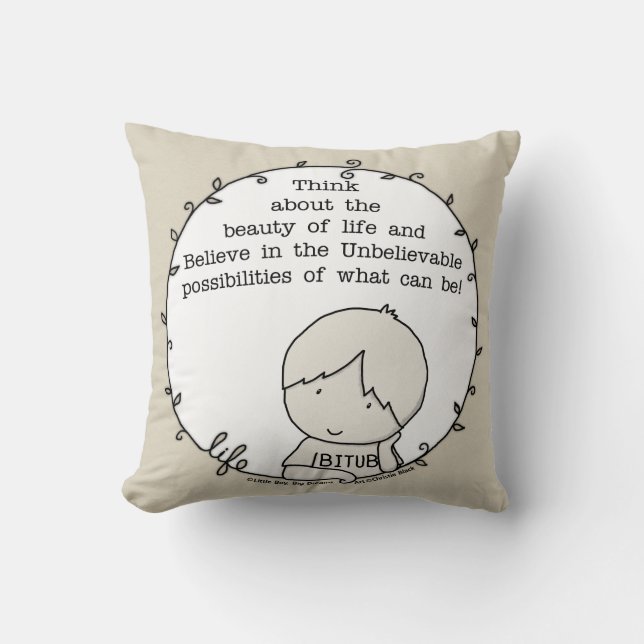 Coussin Beauté de la vie (Recto)