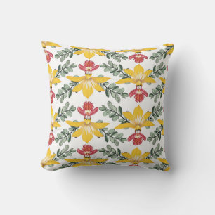 Coussin Beauté de l'orchidée : motif floral Elégance.