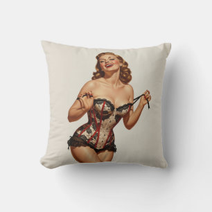 Coussin Beauté des épingles rétro 50's