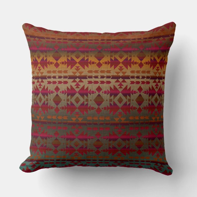 Coussin Beauté du Sud-Ouest | Style Ombre Tribal (Recto)