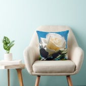 Coussin Beauté Rose Blanche (Chaise)