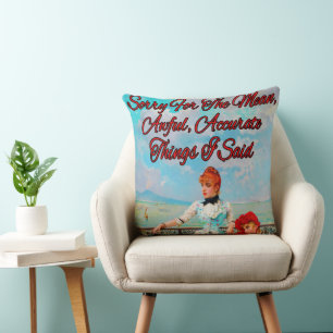 Coussin Beautés napolitaines par Vittorio Matteo Corcos