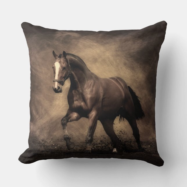 Coussin Beautiful horse throw pillow (Recto)