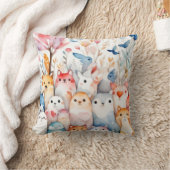Coussin Beaux animaux floraux design mignon (Couverture)