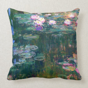 Coussin Beaux-arts 1917 de Claude Monet de nénuphars