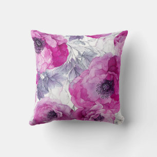 Coussin Beaux Bouquets Motif Floral Moderne Vintage