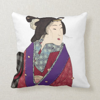 Coussin Beaux carreaux japonais de conception d'art