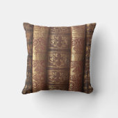 Coussin Beaux Dos de Livres Anciens (Dumas) (Verso)
