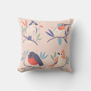 Coussin Beaux Oiseaux