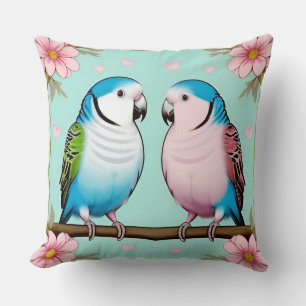 Coussin Beaux perroquets illustratifs ensemble