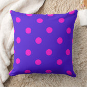 Coussin Beaux pois roses et violets (Couverture)