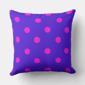 Coussin Beaux pois roses et violets (Verso)