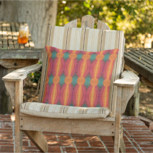 Coussin Beaux Rayons de Soleil Ensoleillés Art Populaire d