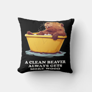 Coussin Beaver Lover