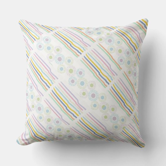 Coussin Bébé À petits pois Pastels (Recto)
